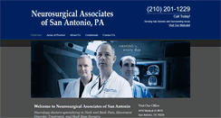 Desktop Screenshot of neurosurgerysa.net