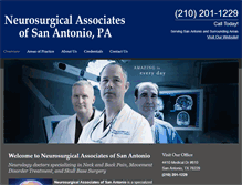 Tablet Screenshot of neurosurgerysa.net